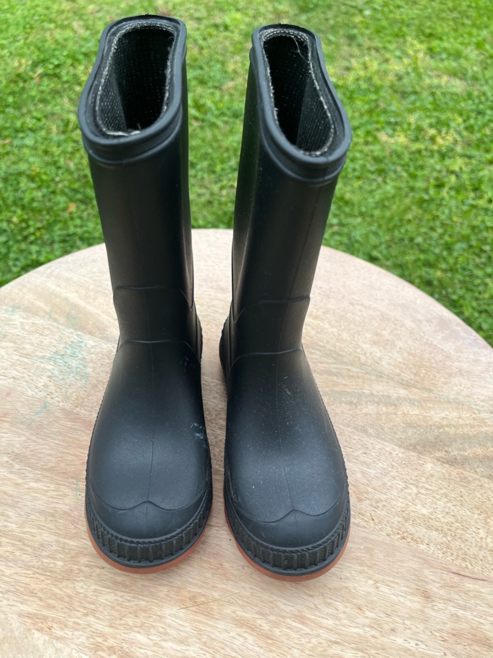Kids Black Rain Boots